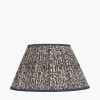 Ornella 45cm Blue Floral Design Mushroom Pleat Empire Lampshade