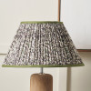 Ornella 45cm Green Floral Design Mushroom Pleat Empire Lamp Shade