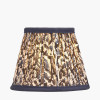 Ornella 16cm Blue Floral Design Mushroom Pleat Tall Tapered Lampshade