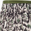 Ornella 16cm Green Floral Design Mushroom Pleat Tapered Lamp Shade