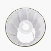 Ornella 16cm Green Floral Design Mushroom Pleat Tapered Lamp Shade