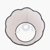 Tabitha 25cm Cream Jute Scalloped Edge Tapered Lamp Shade with Contrast Binding