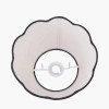 Tabitha 25cm Cream Jute Scalloped Edge Tapered Lamp Shade with Contrast Binding