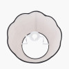 Tabitha 30cm Cream Jute Scalloped Edge Tapered Lamp Shade with Contrast Binding