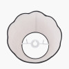 Tabitha 30cm Cream Jute Scalloped Edge Tapered Lamp Shade with Contrast Binding