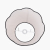 Tabitha 35cm Cream Jute Scalloped Edge Tapered Lamp Shade with Contrast Binding