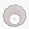 Tabitha 45cm Cream Jute Scalloped Edge Tapered Lamp Shade with Contrast Binding