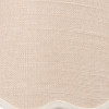 Tabitha 16cm Cream Jute Scalloped Edge Tapered Lampshade with Cream Binding