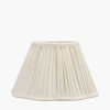 Malia 25cm Cream Mushroom Pleat Scalloped Tapered Lampshade