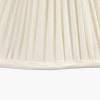 Malia 25cm Cream Mushroom Pleat Scalloped Tapered Lampshade