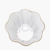 Malia 25cm Olive Green Mushroom Pleat Scalloped Tapered Lamp Shade