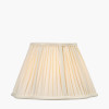 Malia 30cm Cream Mushroom Pleat Scalloped Tapered Lampshade