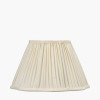 Malia 30cm Cream Mushroom Pleat Scalloped Tapered Lampshade