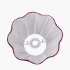 Malia 30cm Mulberry Red Mushroom Pleat Scalloped Tapered Lamp Shade