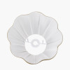 Malia 30cm Olive Green Mushroom Pleat Scalloped Tapered Lamp Shade