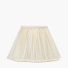 Malia 35cm Cream Mushroom Pleat Scalloped Tapered Lampshade