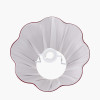 Malia 35cm Mulberry Red Mushroom Pleat Scalloped Tapered Lamp Shade