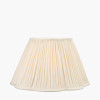 Malia 40cm Cream Mushroom Pleat Scalloped Tapered Lampshade