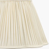 Malia 40cm Cream Mushroom Pleat Scalloped Tapered Lampshade
