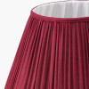 Malia 40cm Mulberry Red Mushroom Pleat Scalloped Tapered Lamp Shade