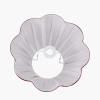 Malia 40cm Mulberry Red Mushroom Pleat Scalloped Tapered Lamp Shade