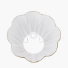 Malia 40cm Olive Green Mushroom Pleat Scalloped Tapered Lamp Shade