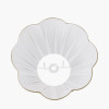 Malia 40cm Olive Green Mushroom Pleat Scalloped Tapered Lamp Shade