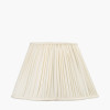 Malia 45cm Cream Mushroom Pleat Scalloped Tapered Lampshade
