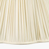 Malia 45cm Cream Mushroom Pleat Scalloped Tapered Lampshade