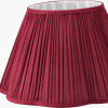 Malia 45cm Mulberry Red Mushroom Pleat Scalloped Tapered Lamp Shade
