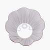 Malia 45cm Mulberry Red Mushroom Pleat Scalloped Tapered Lamp Shade