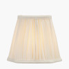 Malia 18cm Cream Mushroom Pleat Scalloped Tapered Lampshade