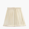 Malia 18cm Cream Mushroom Pleat Scalloped Tapered Lampshade