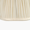 Malia 18cm Cream Mushroom Pleat Scalloped Tapered Lampshade