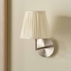 Malia 18cm Cream Mushroom Pleat Scalloped Tapered Lampshade
