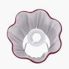 Malia 18cm Mulberry Red Mushroom Pleat Scalloped Tapered Lamp Shade