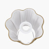 Malia 18cm Olive Green Mushroom Pleat Scalloped Tapered Lamp Shade