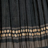 Samaira 45cm Black Silk Border Print Mushroom Pleat Tapered Lampshade