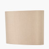 Mia 25cm Taupe Oval Silk Mix Lampshade
