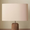 Mia 25cm Taupe Oval Silk Mix Lampshade