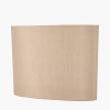 Mia 30cm Taupe Oval Silk Mix Lampshade
