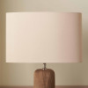 Mia 35cm Taupe Oval Silk Mix Lampshade