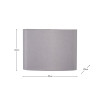 Mia 40cm Steel Grey Oval Silk Mix Lampshade