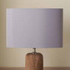 Mia 40cm Steel Grey Oval Silk Mix Lampshade