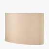 Mia 40cm Taupe Oval Silk Mix Lampshade