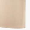 Mia 40cm Taupe Oval Silk Mix Lampshade