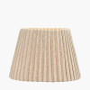 Isla 25cm Jute Striped Natural & Olive Tapered Lampshade
