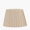 Isla 25cm Jute Striped Natural & Olive Tapered Lampshade