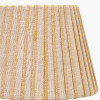 Isla 25cm Jute Striped Natural & Yellow Tapered Lampshade