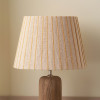 Isla 25cm Jute Striped Natural & Yellow Tapered Lampshade